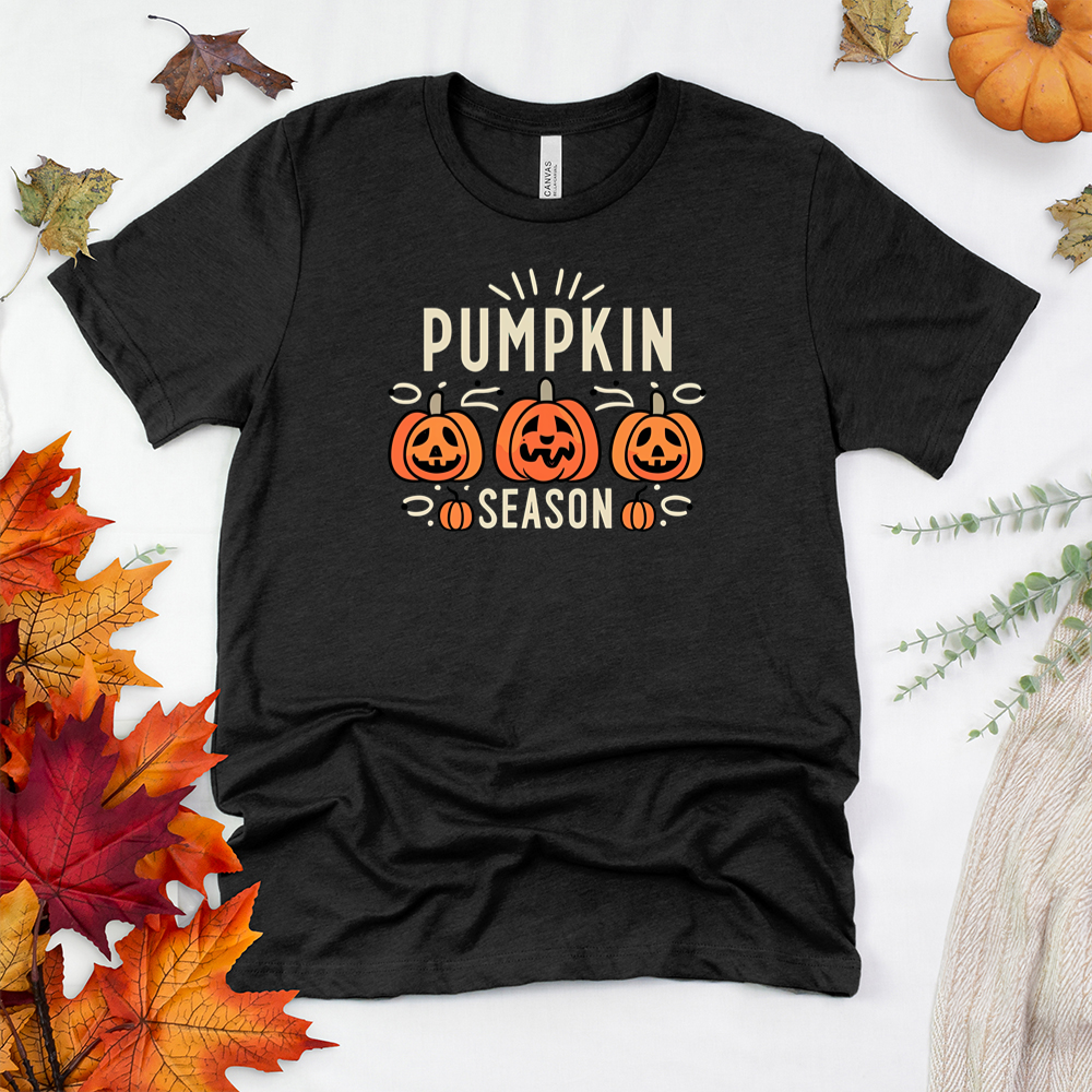 pumpkin season three pumpkins unisex tee
