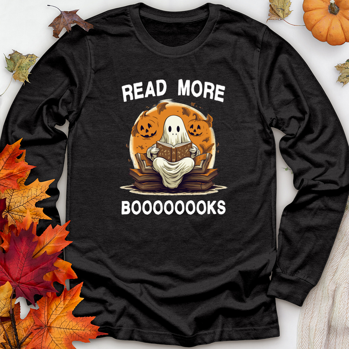 more booooks unisex long sleeve tee