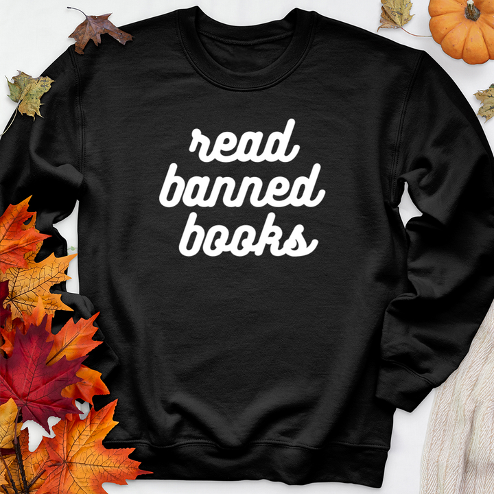 read banned books premium crewneck sweatshirt