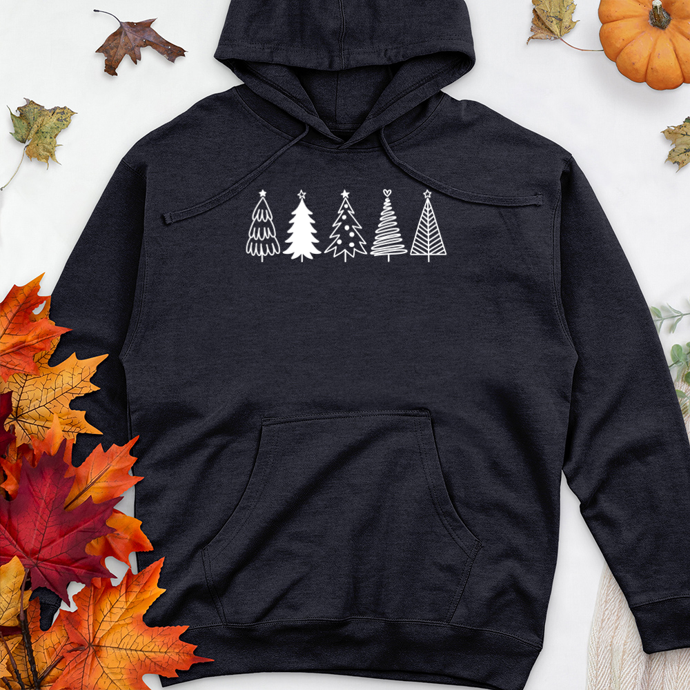 line of trees premium hooded sweatshirt