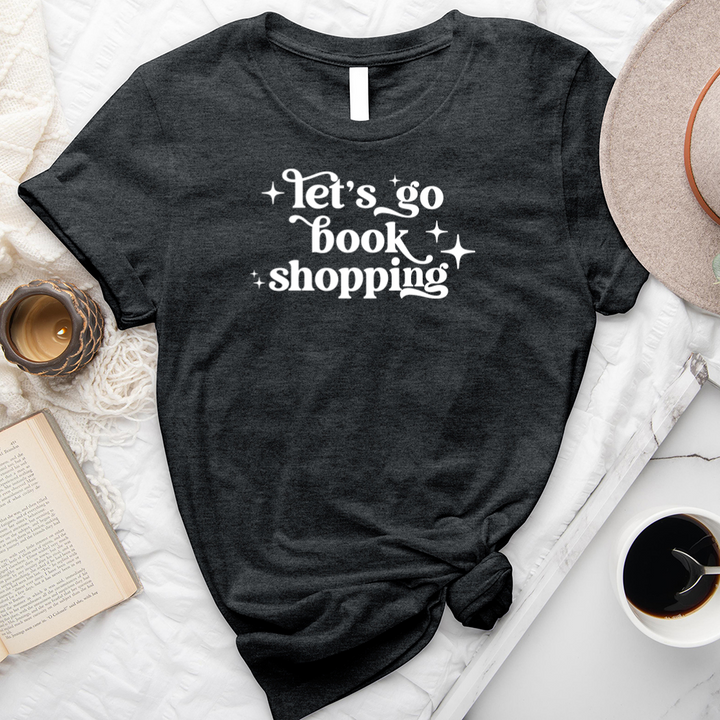 let's go book shopping unisex tee