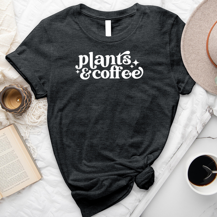 plants and coffee unisex tee