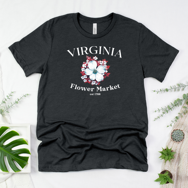 virginia flower market unisex tee