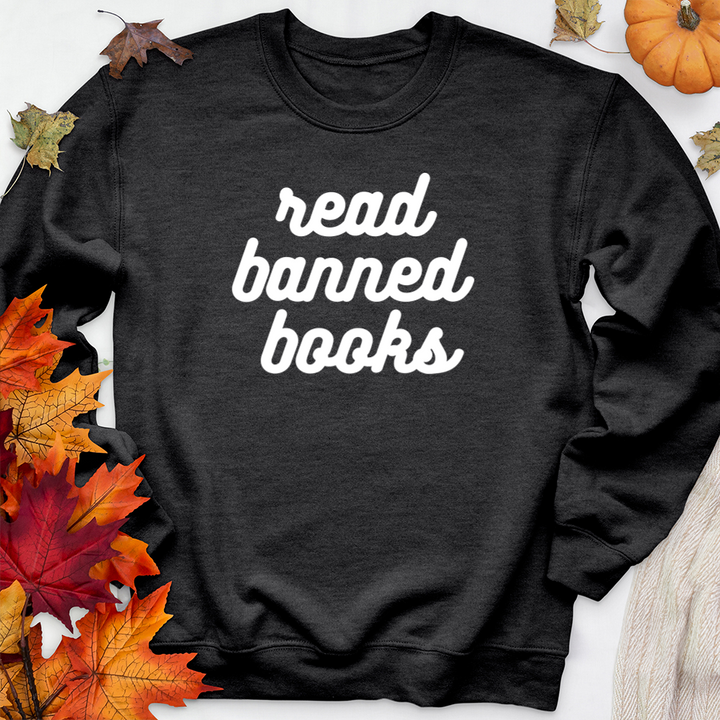 read banned books premium crewneck sweatshirt