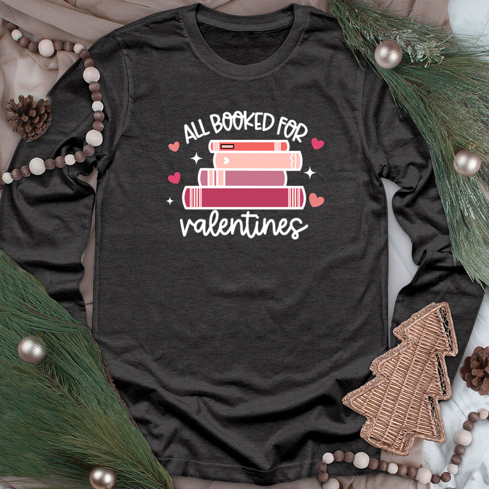 booked for vday unisex long sleeve tee
