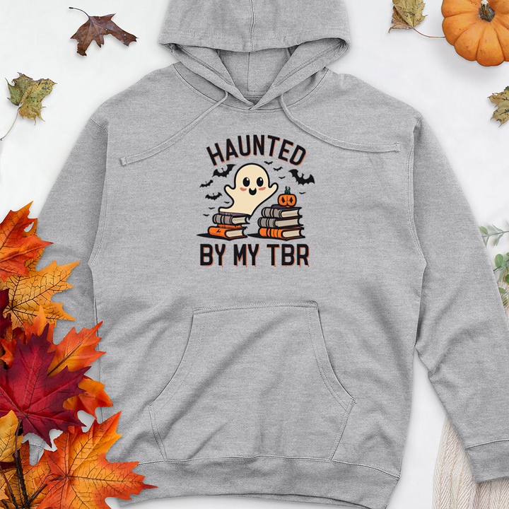 haunted by my TBR unisex hooded sweatshirt