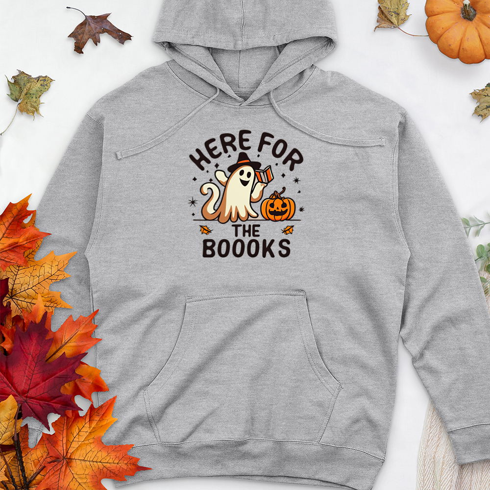 here for the boooks premium hooded sweatshirt