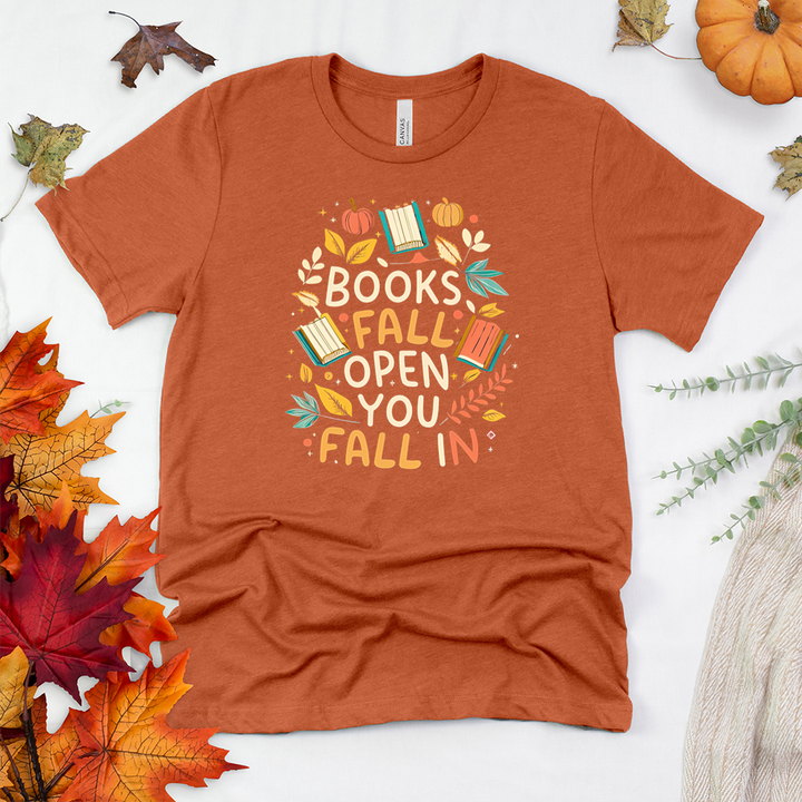 fall into pages unisex tee
