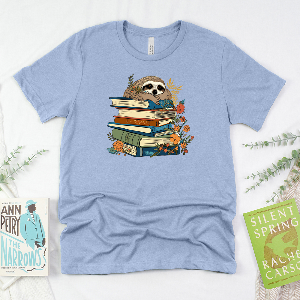 sloth and stories unisex tee
