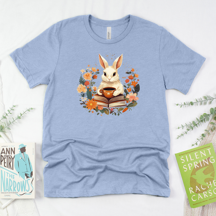 literary bunny unisex tee