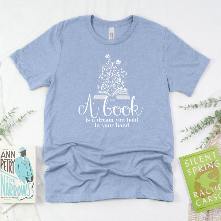 a book is a dream unisex tee