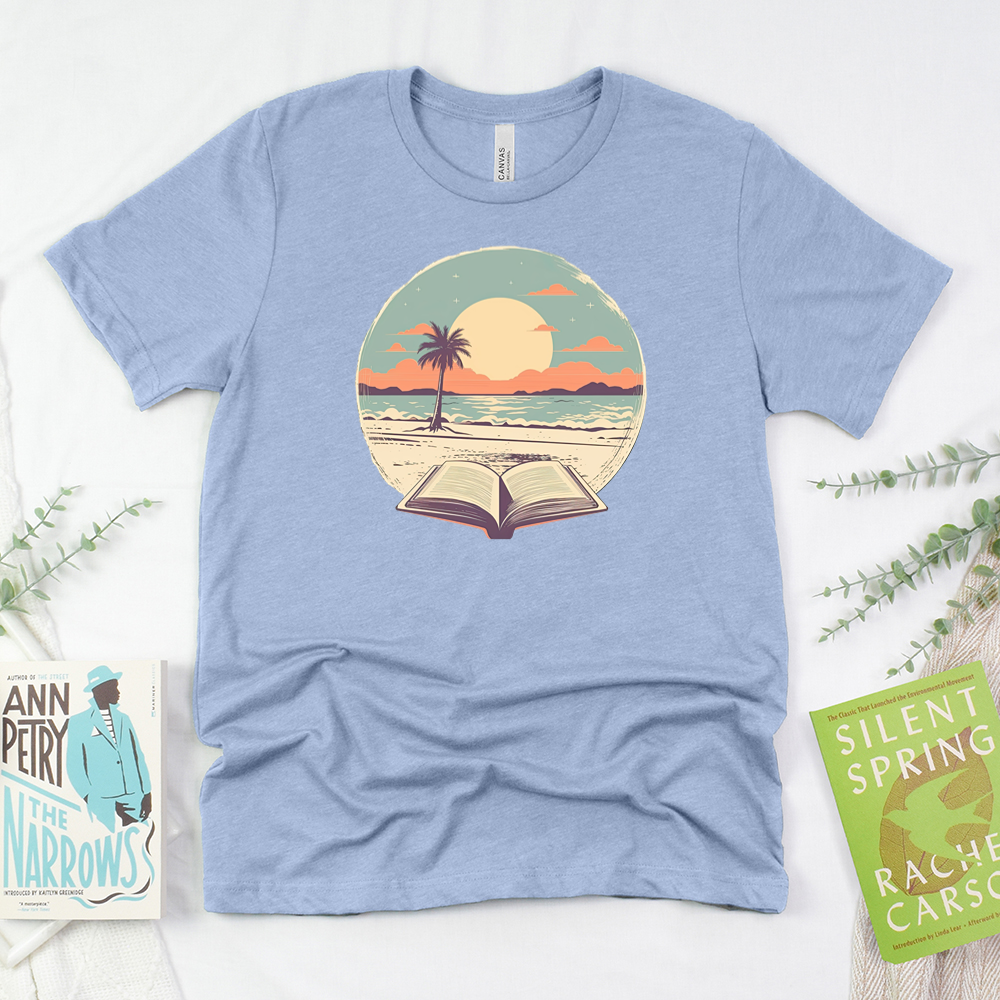 beachside books unisex tee