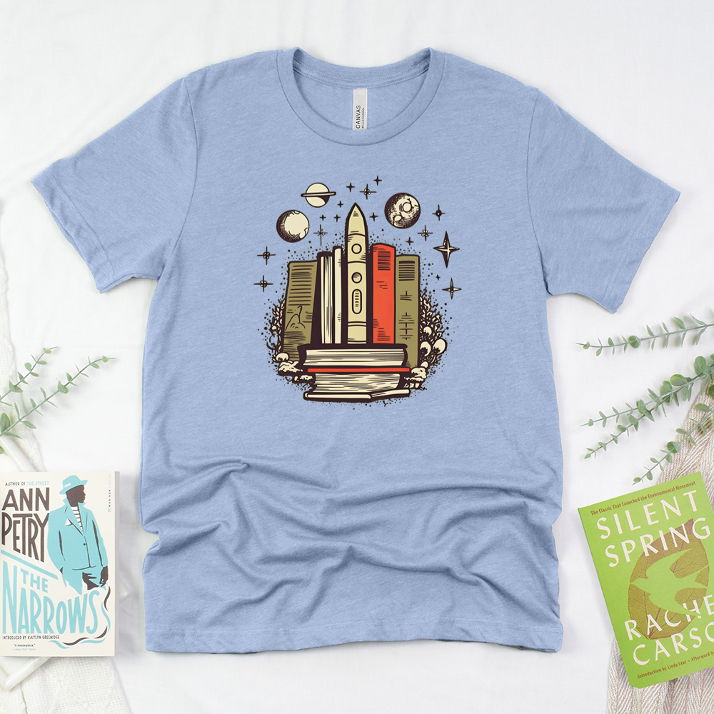 galactic books unisex tee