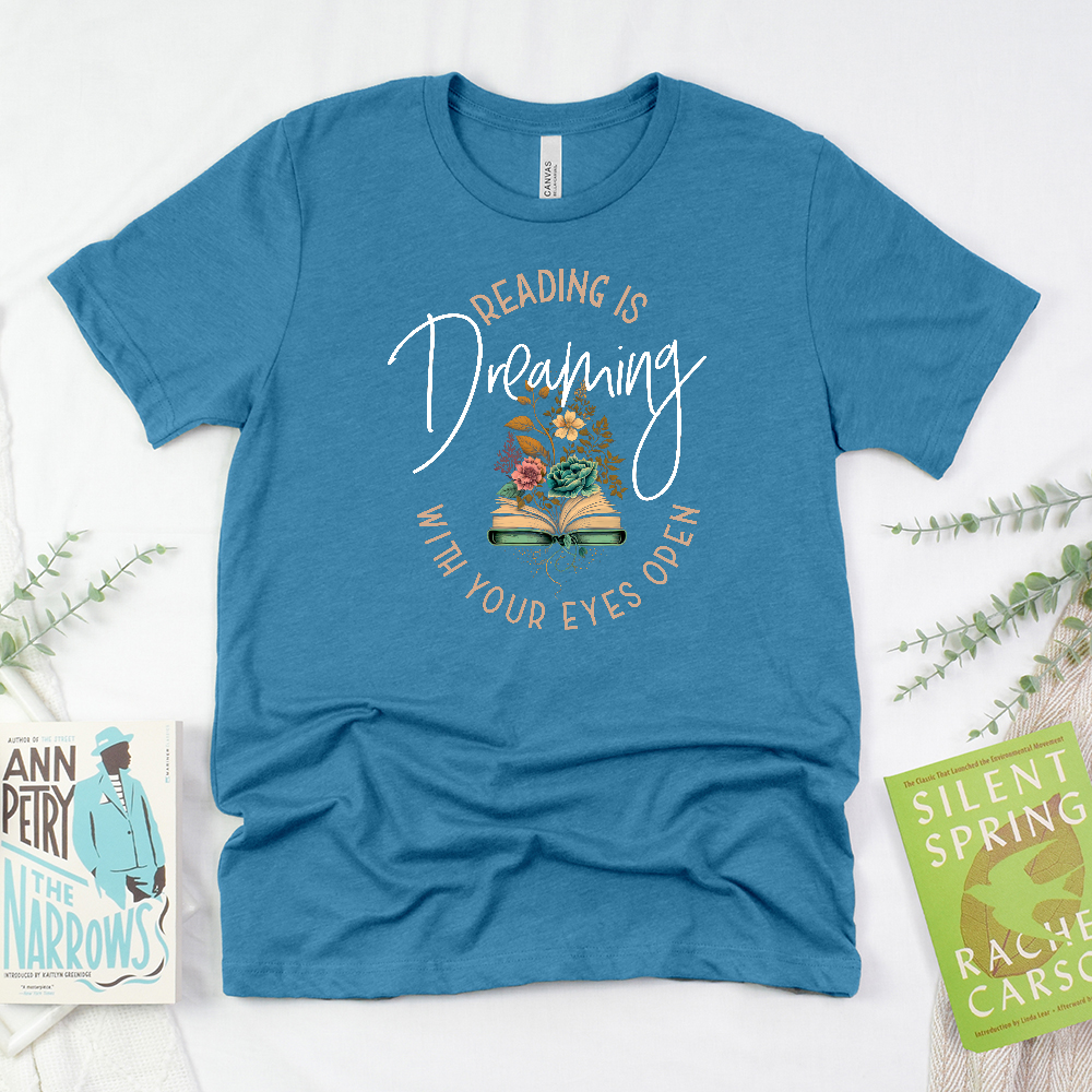 reading is dreaming unisex tee