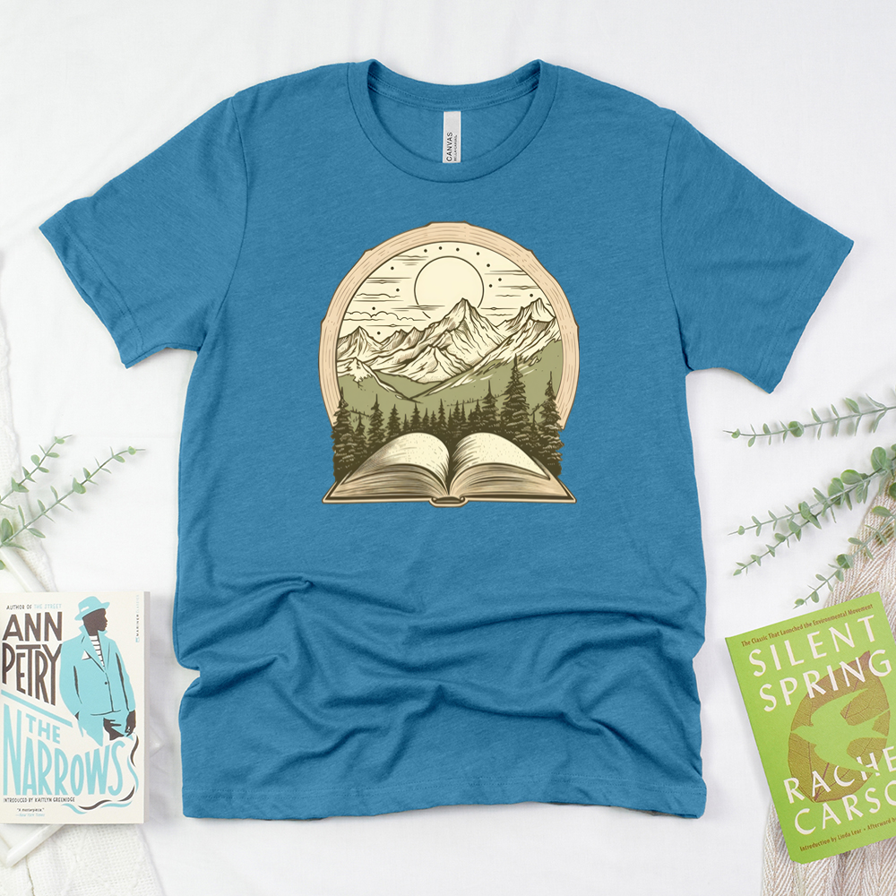 summits and stories unisex tee