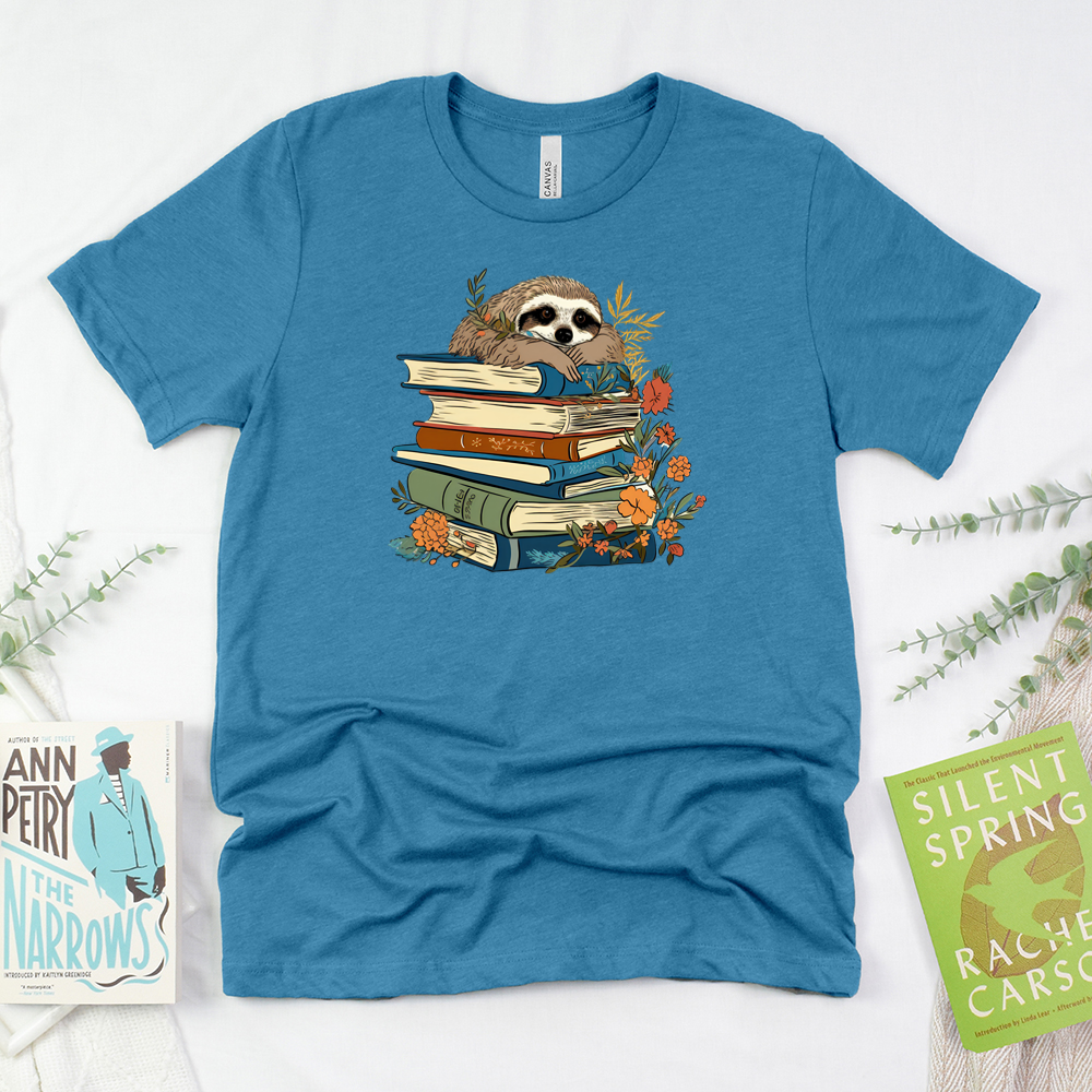 sloth and stories unisex tee