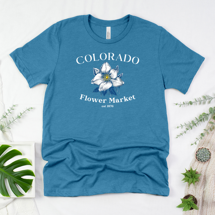 colorado flower market unisex tee