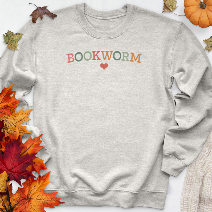 colorful bookworm premium crewneck sweatshirt