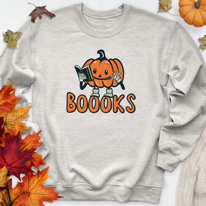pumpkin boooks premium crewneck sweatshirt