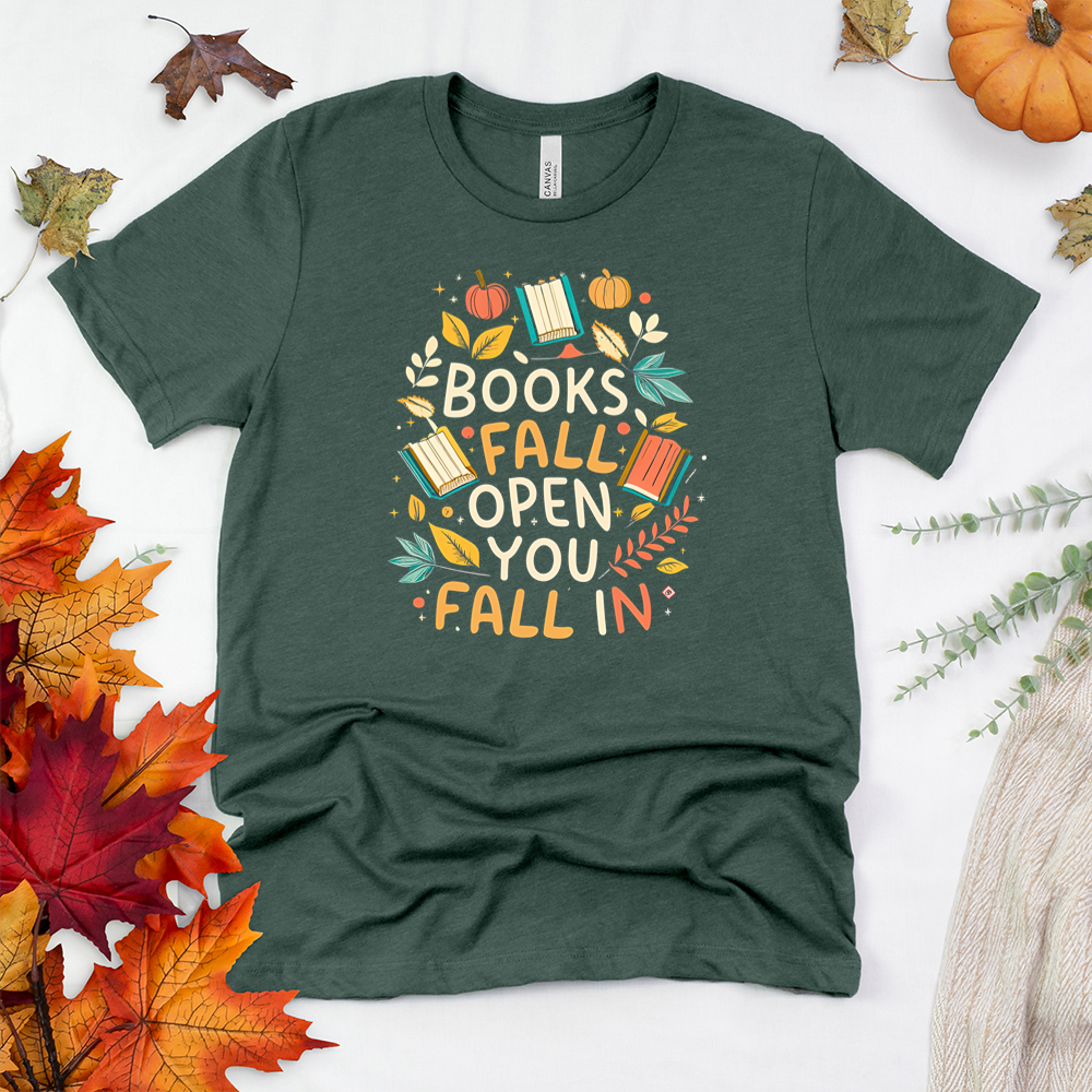 fall into pages unisex tee
