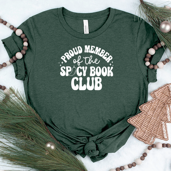 spicy book club member unisex tee