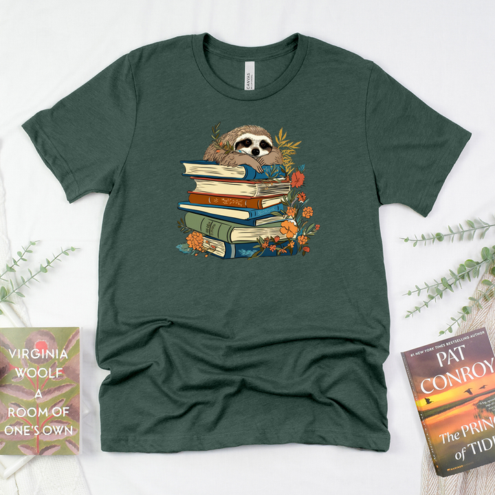 sloth and stories unisex tee