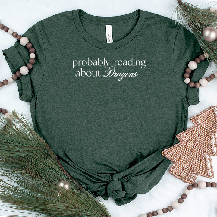 reading about dragons unisex tee