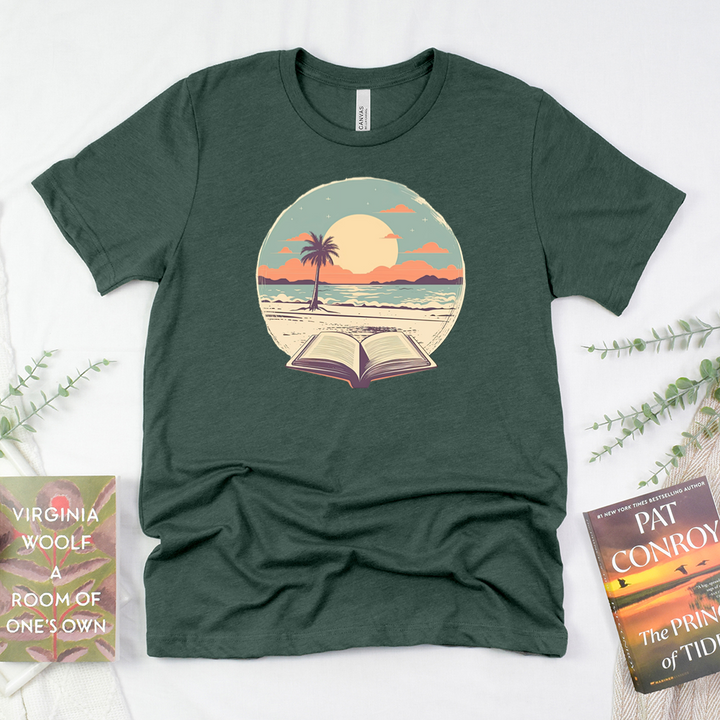 beachside books unisex tee