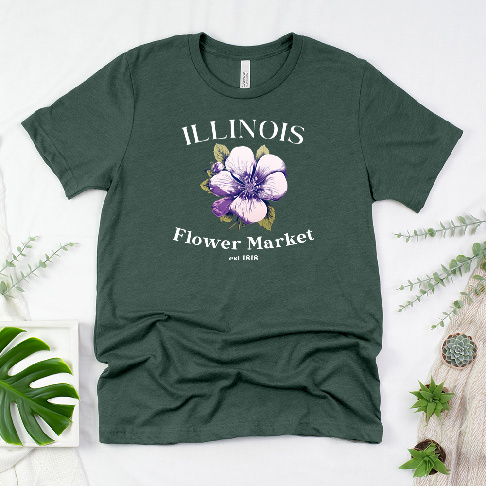illinois flower market unisex tee