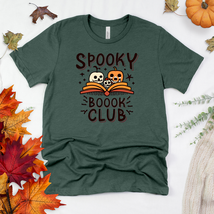 spooky book club icons unisex tee