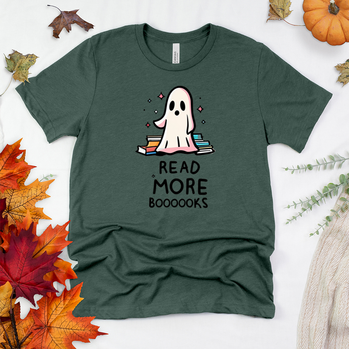 simple read more booooks unisex tee