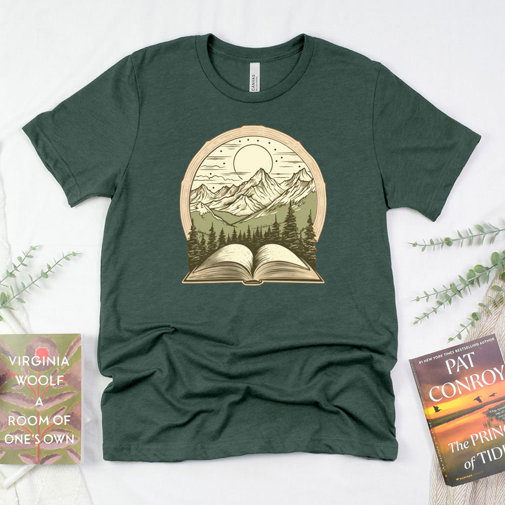 summits and stories unisex tee