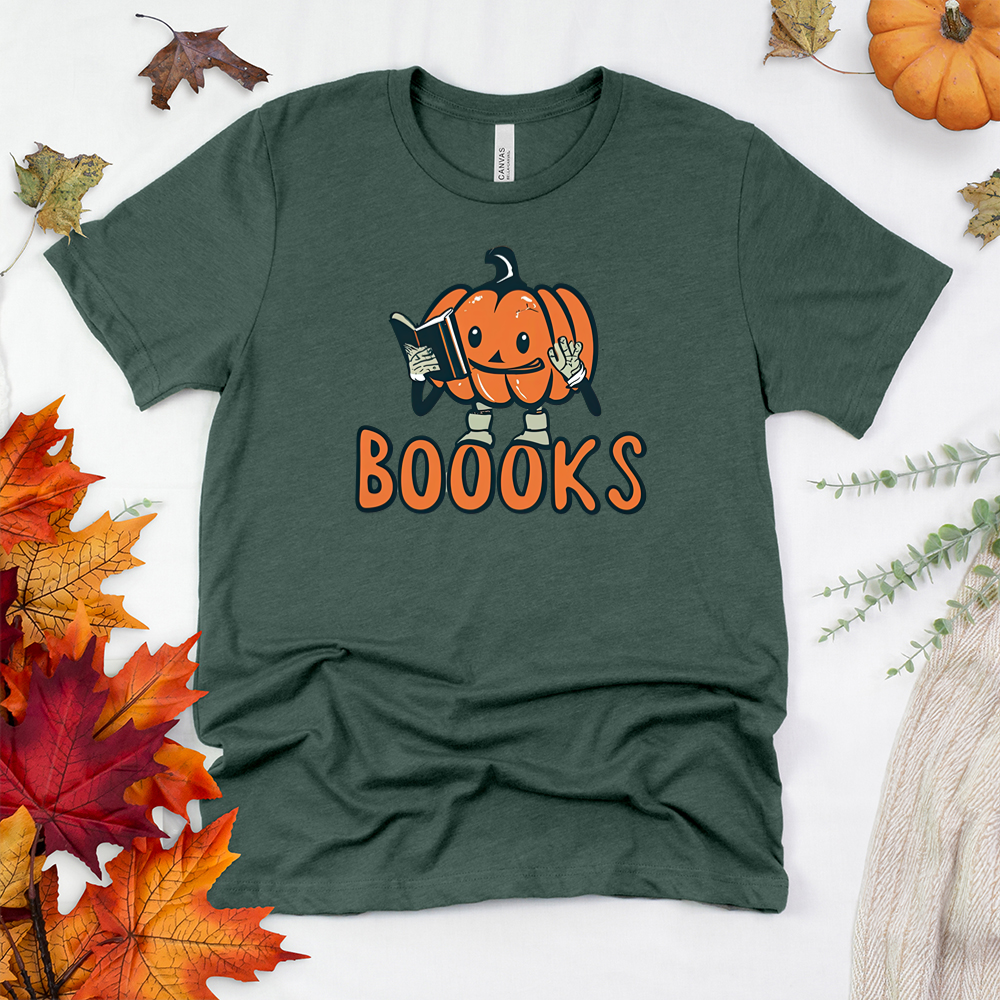 pumpkin boooks unisex tee