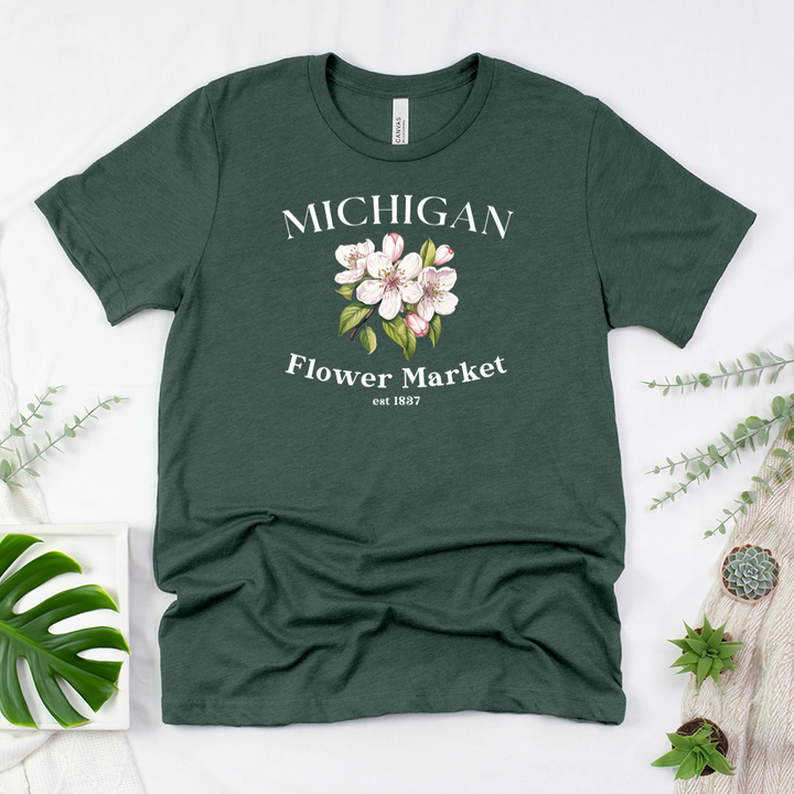 michigan flower market unisex tee