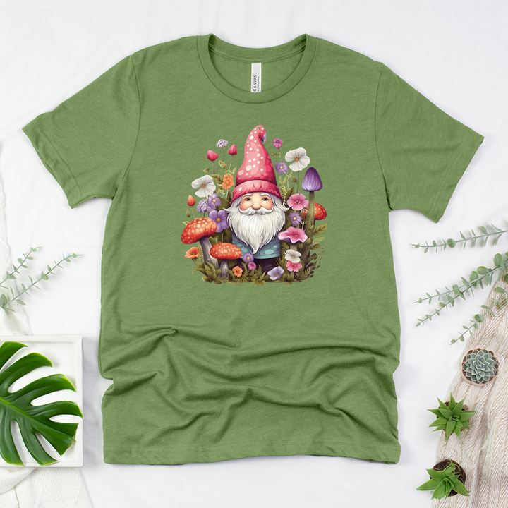 gnome secret garden unisex tee