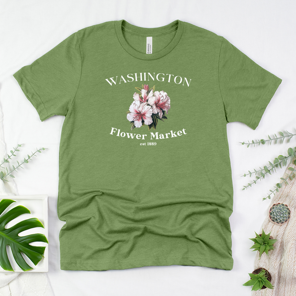 washington flower market unisex tee