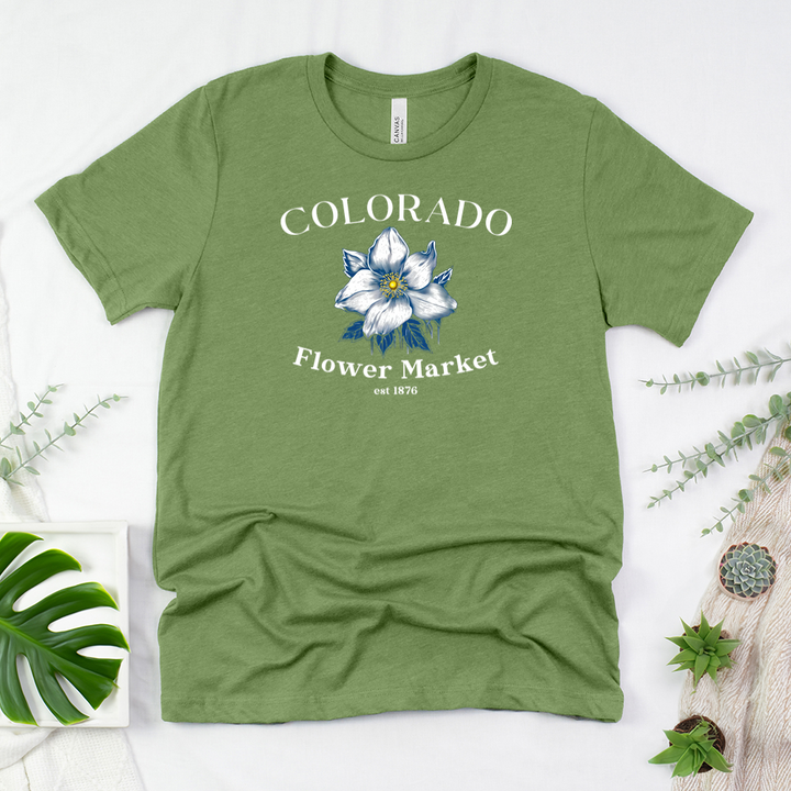 colorado flower market unisex tee