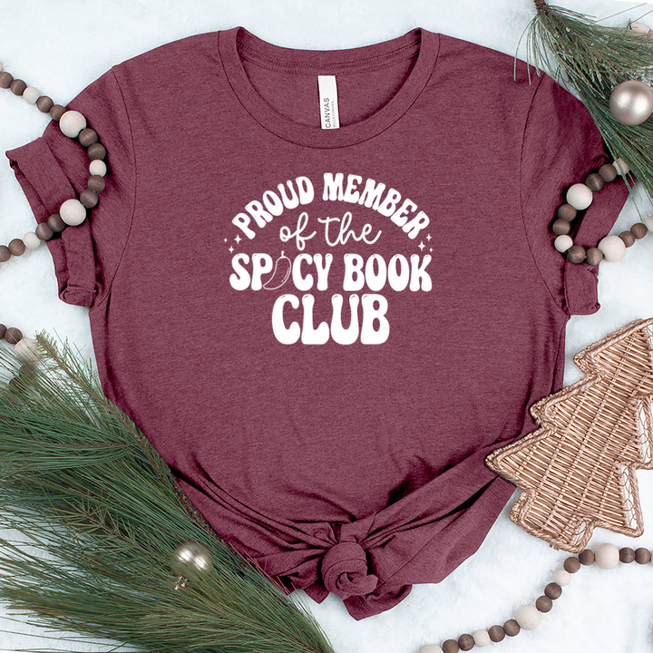 spicy book club member unisex tee