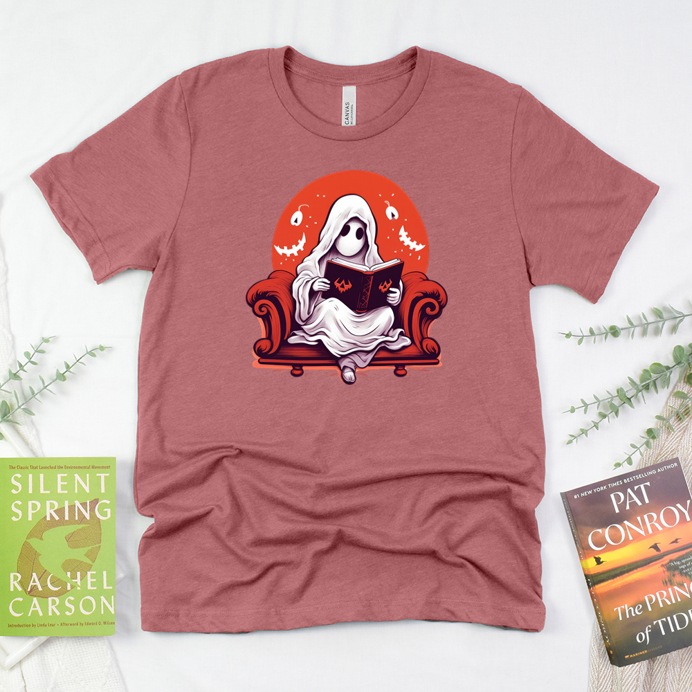 spooky bookworm unisex tee