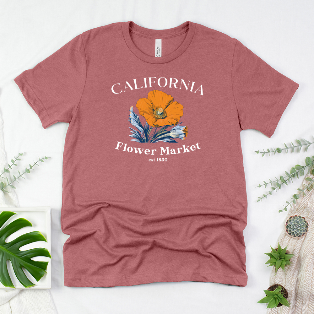 california flower market unisex tee