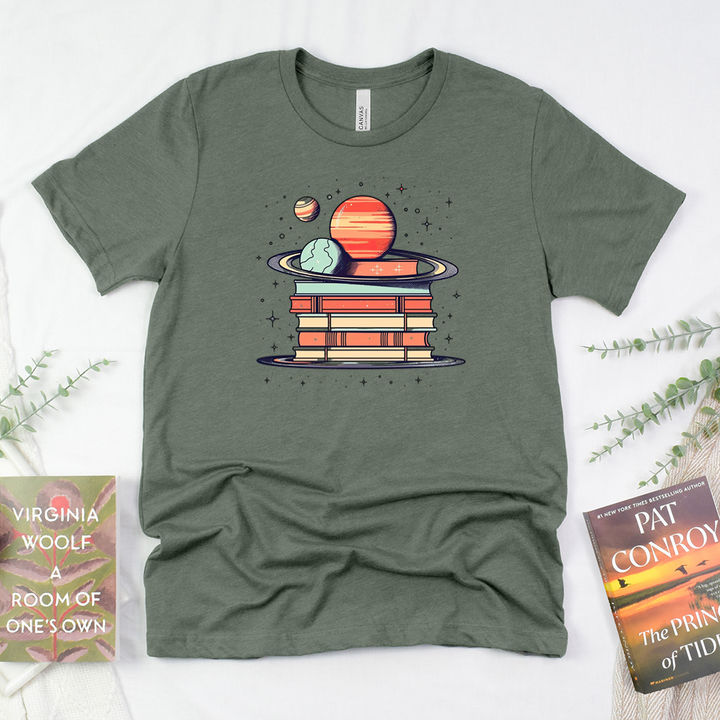 celestial books unisex tee