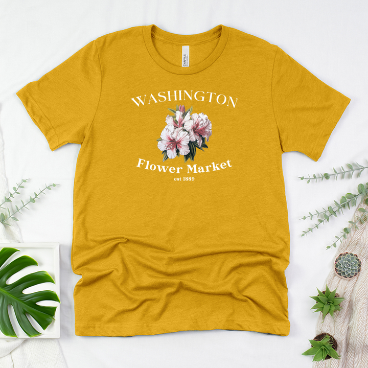 washington flower market unisex tee