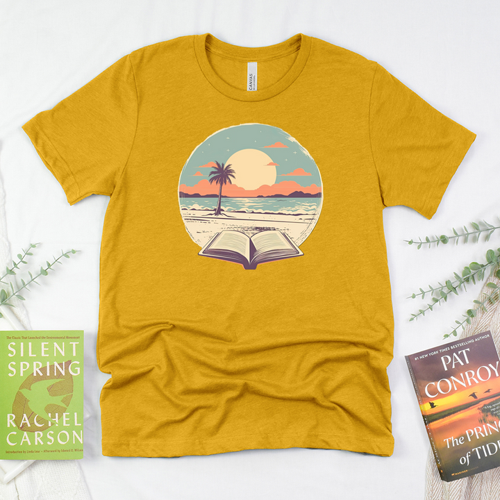 beachside books unisex tee