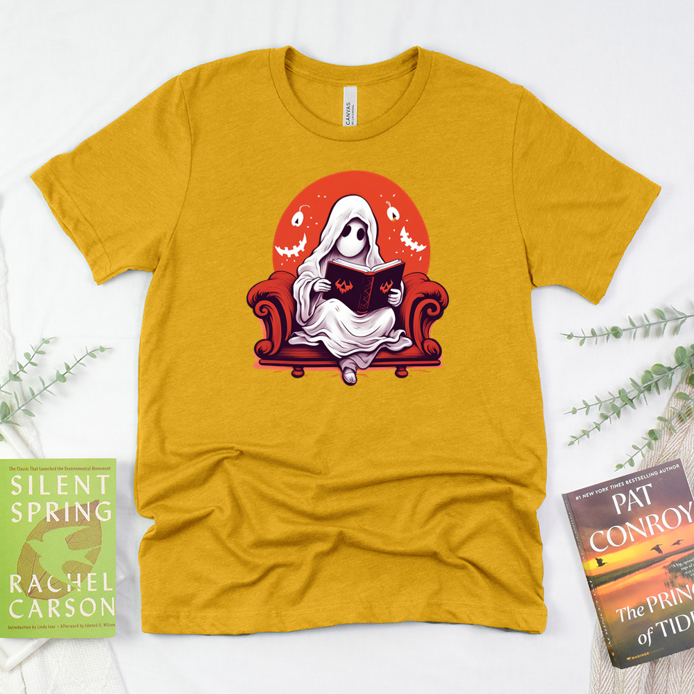 spooky bookworm unisex tee