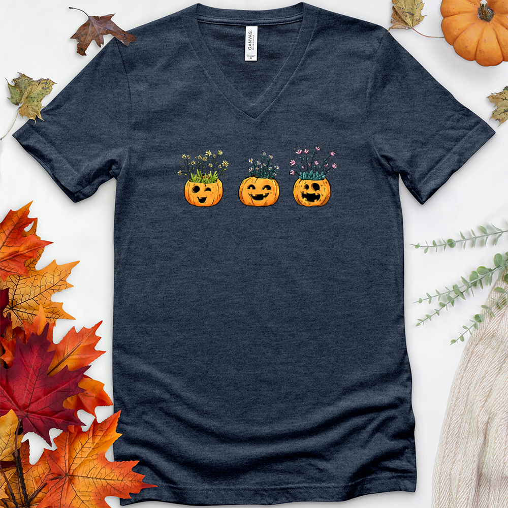 pumpkin planters v-neck tee