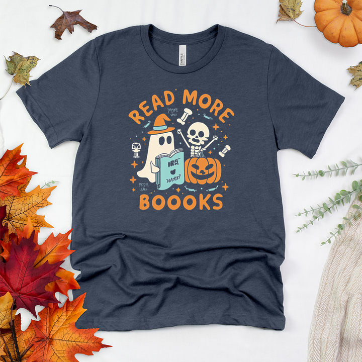 spooky read more boooks unisex tee