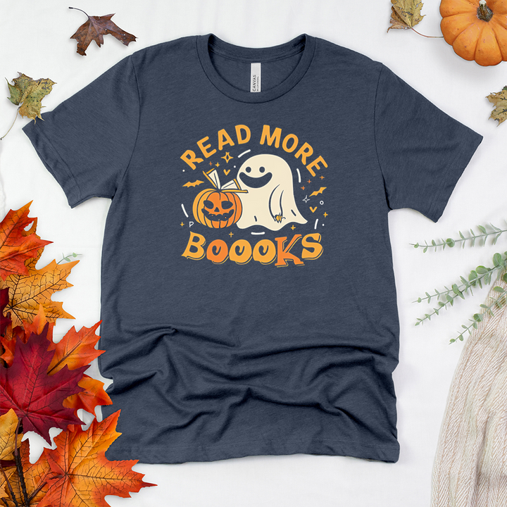 read more boooks ghost pumpkin unisex tee