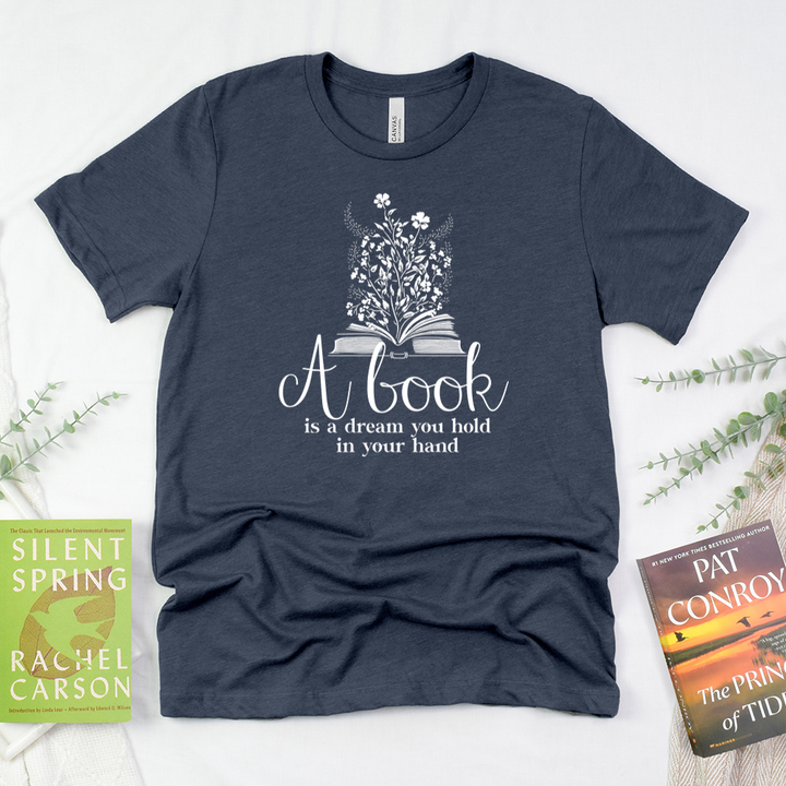 a book is a dream unisex tee