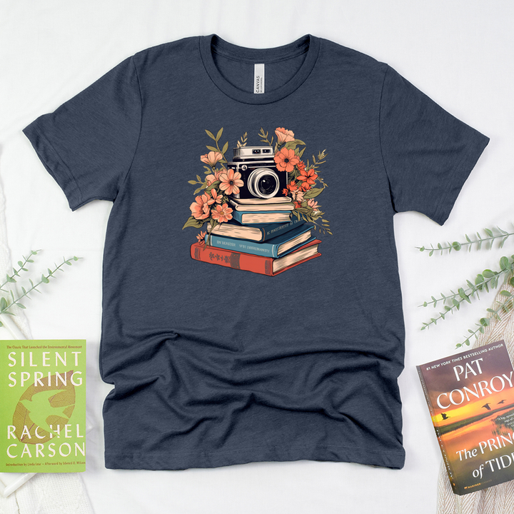 lens and literature unisex tee