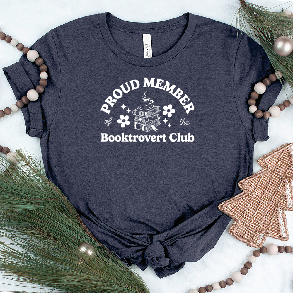 booktrovert club unisex tee